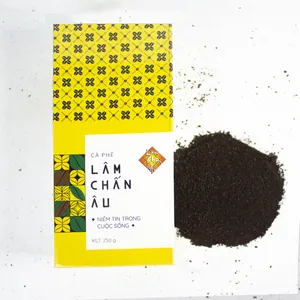 林灿凹咖啡研磨产品黑咖啡咖啡饮料粉末中等烘焙定制包装纸箱供应商越南