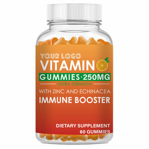 Groothandel Vitamine Gummy Supplement Vitamine C Gummies Kauwbare Multivitamine Met Zink Voor Immuunsysteem Booster Sinaasappelsmaak - Product Image 1