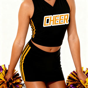 Uniformes y Disfraces de Animadoras Impresos Profesionalmente para Adultos, 100% Poliéster, Impresión por Transferencia de Calor, Personalizados al por Mayor para Equipos - Product Image 3