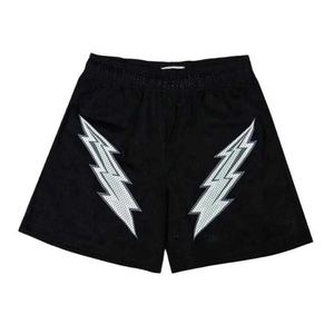 กางเกงขาสั้นผู้ชายแบบแห้งเร็วแบบลำลองเอวสูงยาวถึงเข่าผ้าลูกฟูกโพลีเอสเตอร์สแปนเด็กซ์ระบายอากาศลายสินค้าขนาดใหญ่พิเศษ - Product Image 1