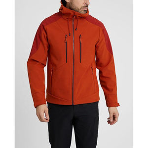 แจ็คเก็ตผ้านิ่มมีฮู้ดสำหรับทุกเพศแจ็กเก็ตหลายกระเป๋าพิมพ์โลโก้ได้ตามต้องการสำหรับฤดูหนาว - Product Image 1