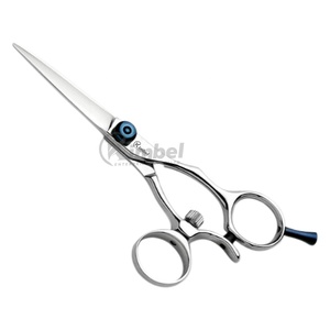 Tijera de afeitar profesional para corte de cabello seco y húmedo con tornillo ajustable dorado OEM - Product Image 4