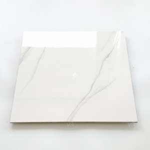 Baldosas de cerámica con efecto de mármol blanco de 60x60 de grado superior, diseño moderno para pared Interior para Villa Mall, precio al por mayor de fábrica - Product Image 1