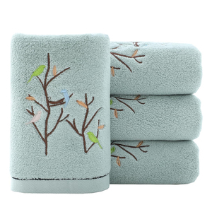Toallas de baño de mano de algodón Terry 100% personalizadas al por mayor, logotipo bordado de secado rápido para hoteles, toallas de punto blancas - Product Image 4