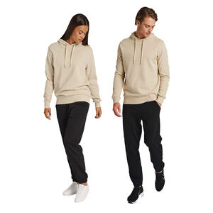 Sudadera con capucha de gran tamaño de algodón 100% para hombre con logotipo impreso personalizado DIY bordado de soplo de invierno pantalones de chándal americanos sólidos - Product Image 3