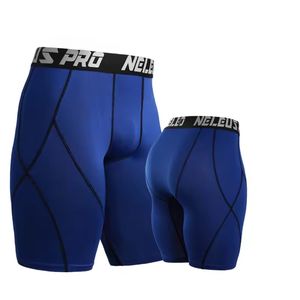 Pantalones cortos de gimnasio transpirables de alta calidad para hombre, ropa de compresión con logotipo personalizado, pantalones cortos de entrenamiento de patrón sólido para levantamiento de pesas - Product Image 4