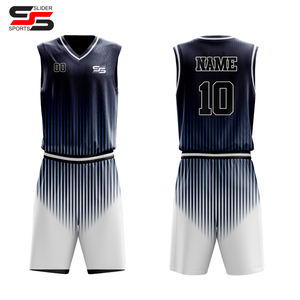 Vente chaude Ensemble de maillot de basket respirant de haute qualité pour adultes Taille personnalisable Service OEM Évacuation de l'humidité - Product Image 1