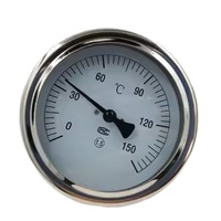 Thermomètre industriel bimétallique en acier inoxydable personnalisable OEM & ODM, contrôleur de température à verre