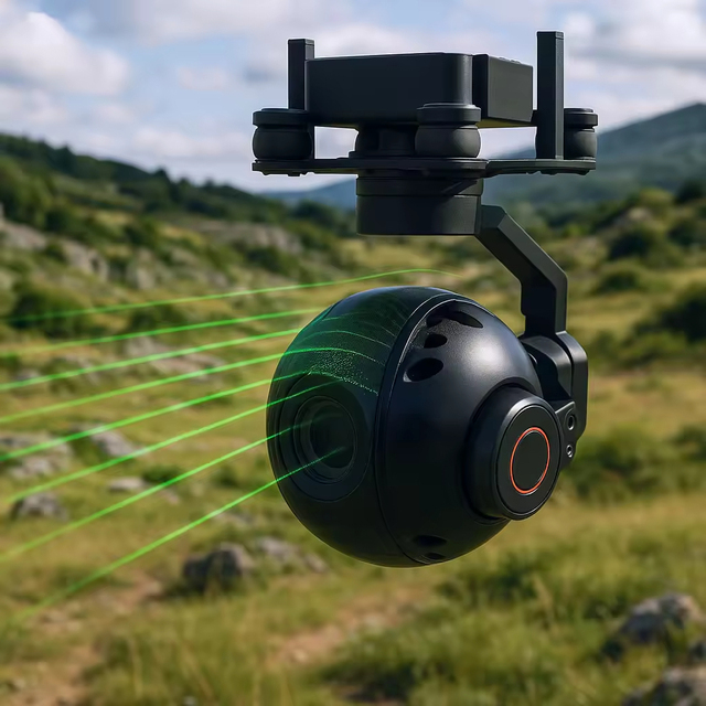 4K 40X Hybrid Zoom Drone Gimbal Camera 3-Axis Stabilized FPV UAV Camera HDR Starlight Night Vision AI Object Tracking Payload