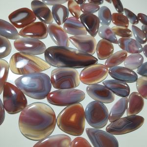 Cabujón de Ágata Natural de Botsuana de Alta Calidad, Piedra Preciosa Lisa para Sanación Energética, 32-70mm, 6-24g, para Fabricación de Joyas, Suministro al por Mayor - Product Image 2