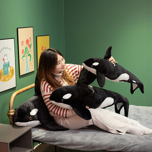 Simulatie Orcinus Orca Pluche Zeedieren Gooien Kussens Vis Walvis Knuffel Dier Poppen Bed Slapen Groot Speelgoed Aquarium - Product Image 4