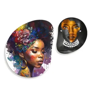 ภาพวาดบุคคลหญิงชาวนูเบีย โปสเตอร์พีวีซี พิมพ์ลายสไตล์โมเดิร์น ขนาดสั่งทำได้ สำหรับตกแต่งผนังบ้าน ห้องนั่งเล่น - Product Image 1