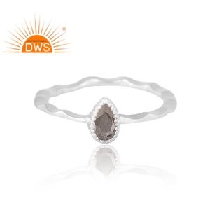 Anillo de Plata de Ley 925 con Pirita Natural, Joyería Personalizada para Mujer, Regalo para Ella, Joyería India Hecha a Mano - Product Image 3