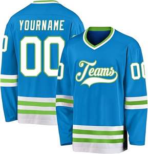 Maillot de hockey sur glace classique personnalisé 2025 OEM Premium Uniforme d'équipe Sublimation Sportswear Pro Game Shirt Fournisseur en gros en vrac - Product Image 2