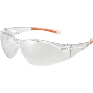 Safety <b>Glasses</b> 513 EN 166 & EN 170 FT K Clear <b>Polycarbonate</b> Lens Orange Temples-UNIVET Eye Protection - Product Image 1
