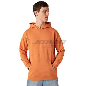 Sweatshirts thermiques épais 350g pour hommes Logo personnalisé 100% sweats à capuche en molleton de coton brodés Streetwear taille XS teinte unie - Product Image 1