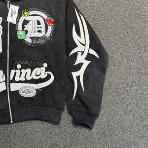 Sudadera con Capucha para Hombre, Estilo Lavado Ácido, 100% Algodón, Moda Urbana, Servicio OEM con MOQ Bajo - Product Image 3