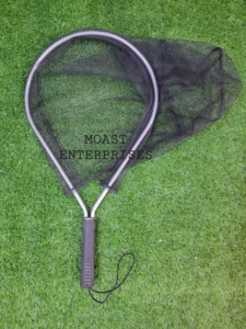 Filet de pêche en maille de silicone pliable de 79.5cm avec interrupteur de verrouillage Clip de ceinture Bass Trout Boat N02 Filet d'atterrissage de pêche - Product Image 3