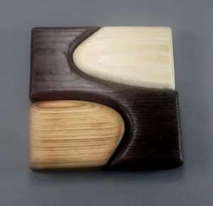 Classic Square and Round <b>Wood</b>-Resin Coasters <b>Set</b> for <b>Tea</b> & Coffee Cups Enhancing Mat & Pads Design - Product Image 4