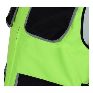 Custom Fashion Adult High Visibility Reflective Breathable Heat Transfer Printed Polyester Traffic Riding Safety Security Jacket - Product Image 5