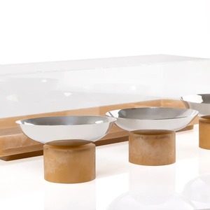 Encantador Juego de Servir de Resina Epoxi, 3 Tazones en Bandeja Pulida con Caja de Regalo de Acrílico para Eid, Ramadán y Decoración del Hogar - Product Image 4