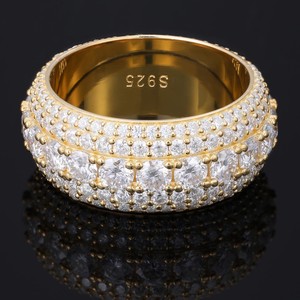 Anillo de Plata de Ley 925 con certificación IGI CVD Lab Grown Created Diamond 14K oro sólido Eternity Wedding Band Ring para mujer hombre - Product Image 3