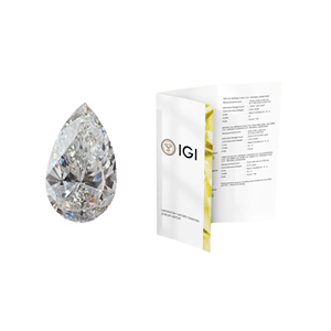 Diamante Cultivado en Laboratorio con Certificación IGI, 3.5 Quilates, Color E, Forma de Pera, Corte Excelente, Claridad VVS1, 12x9.2 mm, Piedra Suelta para Joyería Fina - Product Image 1