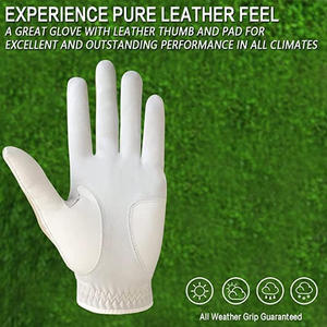 Gants de golf Cabretta sur mesure avec broderie par impression de logo Étiquettes et étiquettes personnalisées pour club ou tournoi - Product Image 5