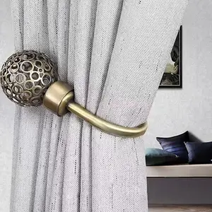 Fashion Luxury Vintage Non-fading Decorative Curtain Holdback Metal Curtain Hook Curtain Accessories Manufacturer & Supplier