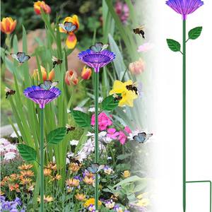 รูปปั้นโลหะสำหรับสวนกลางแจ้งขนาด60*8ซม. สำหรับตกแต่งรูปปั้นนกผึ้งสถานีน้ำนกฮัมมิงเบิร์ดผีเสื้อแท่นวางแก้วน้ำอ่างอาบน้ำ - Product Image 4