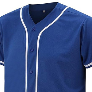 Venta directa de fábrica Jersey de béisbol de manga corta Nuevo estilo Hombres Ropa deportiva Jersey de béisbol - Product Image 2