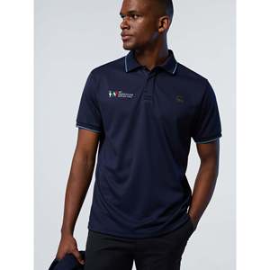 Collezione North Sails AC38 Blu Navy per Polo con Logo Ricamato 100% Cotone Traspirante Alta Qualità Tinta Unita Lunghezza Lunga - Product Image 3