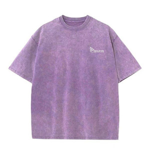 Camiseta Casual de Calle para Hombre, Estilo Holgado, Lavada al Ácido, 100% Algodón, Transpirable, al por Mayor - Product Image 6