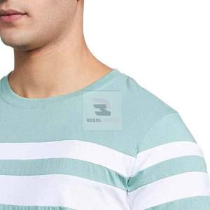 เสื้อยืดผ้าโพลีเอสเตอร์/ ผ้าฝ้ายทอจากโพลีเอสเตอร์ดีไซน์ว่างเปล่าสำหรับผู้ชายทำจากผ้าฝ้าย100% พร้อมโลโก้ที่กำหนดเอง - Product Image 6