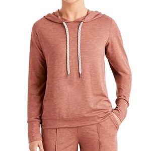 Pull à capuche en coton de style décontracté personnalisé à bas prix pour vêtements d'hiver à manches longues pour femmes 2025 - Product Image 4