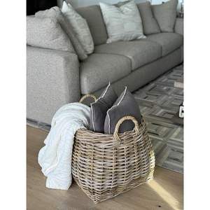 ตะกร้าหวายสีน้ำตาลเทา - Product Image 3