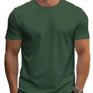 Camiseta de hombre de algodón 100% de alta calidad, venta al por mayor, talla grande, diseño personalizado, posición de logotipo frontal impresa - Product Image 5