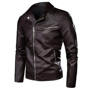 Servicio OEM, Chaqueta de Cuero de Invierno de Alta Calidad de Fábrica de Moda para Exteriores, Chaqueta de Cuero de Invierno para Mujer con Forro Cálido, Nuevo Diseño, Chaquetas de Cuero de Invierno para Hombre - Product Image 5