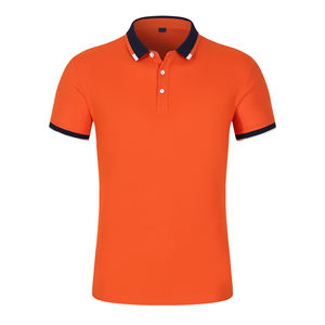 Camiseta de manga corta bordada en oro blanco con estampado de animales y cierre de cremallera de lona para golf informal de verano para hombre - Product Image 5