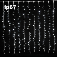 Guirlandes LED IP67 en cascade, câble en caoutchouc, connectables, multi-CCT, 20AWG, pour Noël, mariage, jardin, toile de fond, décoration commerciale