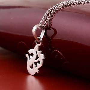 Religieux Om Design Pendentif Fournisseur de bijoux en argent Grossiste Inde pendentifs de dévotion unisexes les saisir - Product Image 6