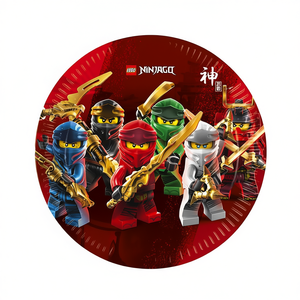 Assiettes jetables Ninjago 23 cm, 6 pièces, vaisselle de fête, vaisselle pour enfants - Product Image 2