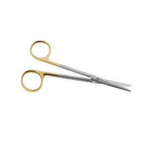 Lot de 5 ciseaux à iris incurvés/droits TC SuperCut ciseaux fins pour incisions fines 28mm lames longueur 125mm acier inoxydable allemand - Product Image 4