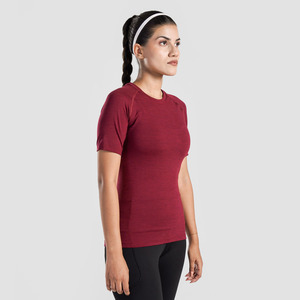 Top de Yoga de gimnasio de manga corta de compresión Anti UV ligero para mujer, transpirable y protección solar para deportes al aire libre y correr - Product Image 2