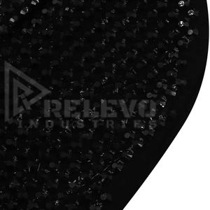 Gorro Negro de Punto con Diamantes de Imitación para Mujer, Gorro de Invierno Suave, Estilo Casual Urbano, 100% Lana, Gorro con Diamantes de Imitación para Mujer - Product Image 5