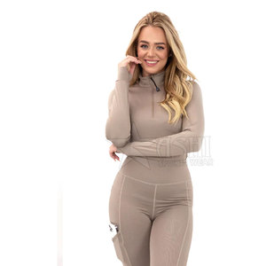 Wholesale Equestrian <b>Base</b> <b>Layer</b> <b>Long</b> <b>Sleeves</b> Riding Tops Equestrian Clothing Breeches and <b>Base</b> <b>Layer</b> Set for Women - Product Image 3