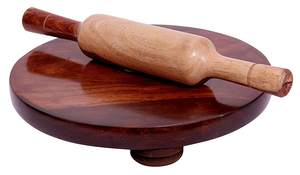 Indian Chakla Belan Bread Pin High Quality Christmas Easter Classic Wooden Rolling Pin for <b>Pastry</b> Baking - Product Image 5