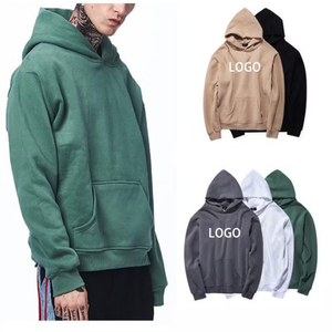 เสื้อฮู้ดผู้ชายทรงปกติสำหรับฤดูหนาว ผ้าฟลีซ 100% คอตตอน แบบสวมหัว แฟชั่นสตรีทแวร์ รับปักโลโก้ตามสั่ง มีกระเป๋า ขายส่ง OEM - Product Image 1