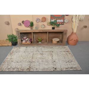พรมปูพื้นขนาดใหญ่แบบตุรกีสีขาวเบจ39X67ฟุตวินเทจสี่เหลี่ยมผืนผ้าคลาสสิกลวดลายแอบสแตรกต์พรมขนสัตว์ลาเท็กซ์ - Product Image 3