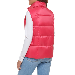 Chaqueta acolchada sin mangas de alta calidad para mujer Relleno de algodón personalizable Servicio OEM de invierno disponible Sólido Bangladesh - Product Image 5